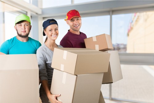 House moving team preparing a residential move in Waterloo