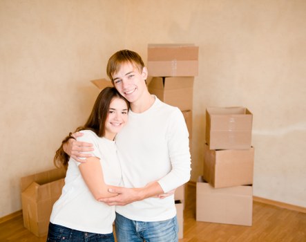 Loading furniture into a van for a Waterloo move